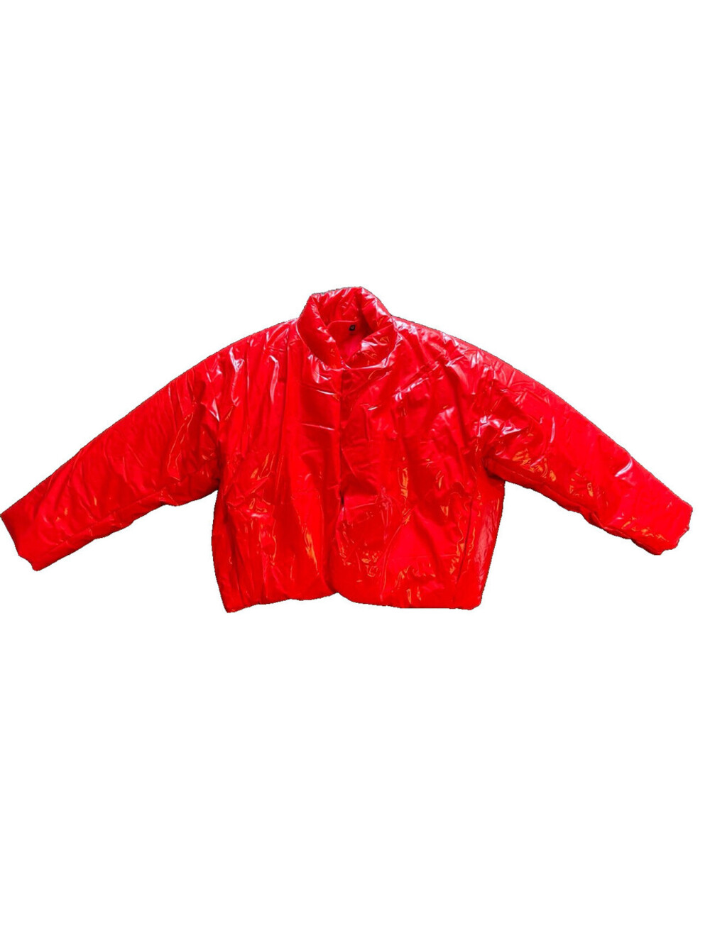 RARE YEEZY Balanciaga Sz Medium Red Coated Round Jacket